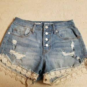 High Rise Button Down Fly Shorts Mossimo Size 2